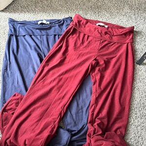 Stylish Red and Blue Women's Leggings